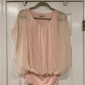 Marina Gigli pink sleeveless top with tube band bottom